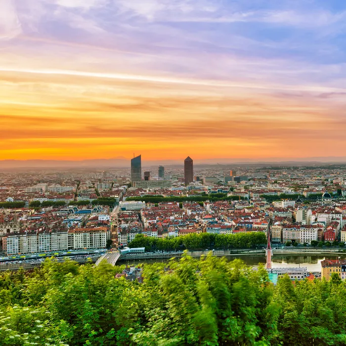 lyon vue sur la ville